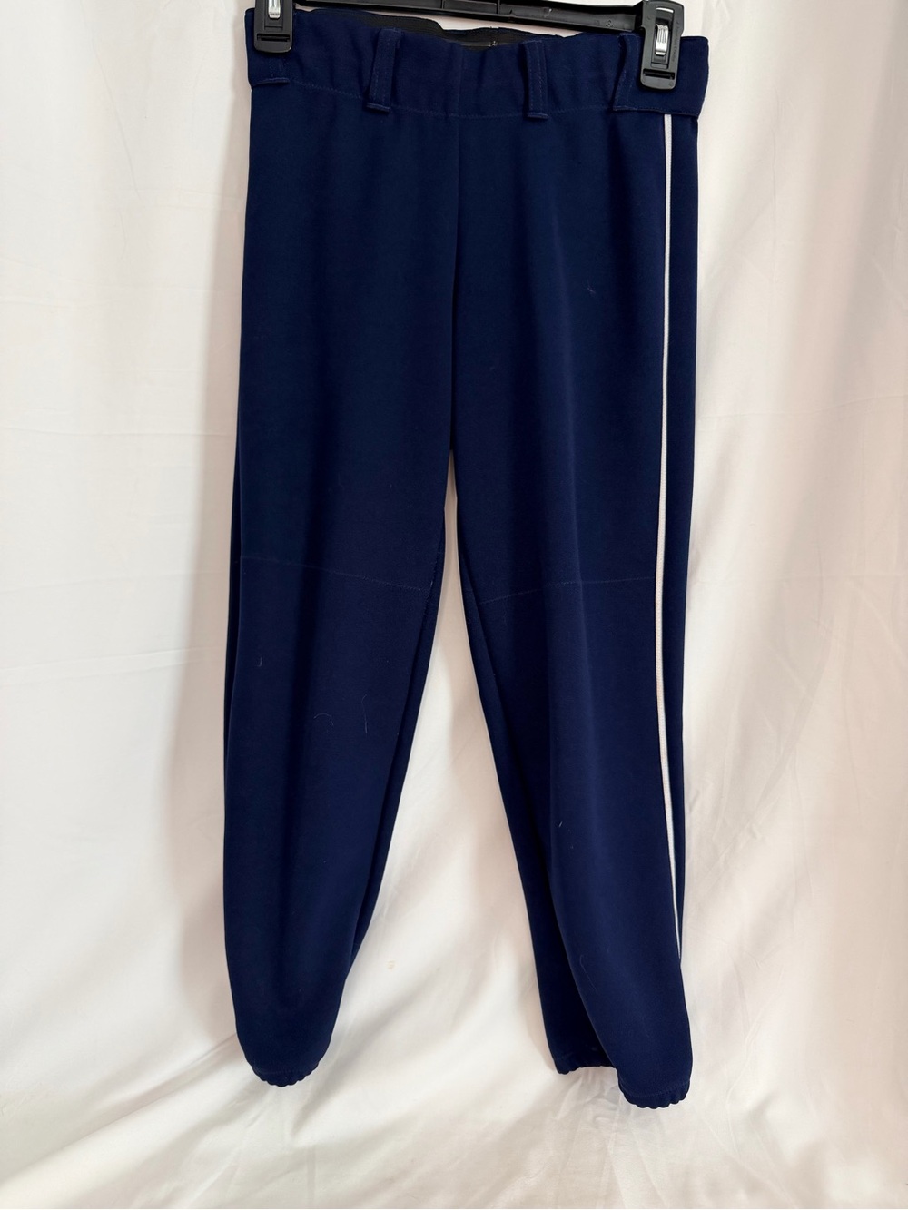 Gluv softball pants Navy w/white Piping- size Small